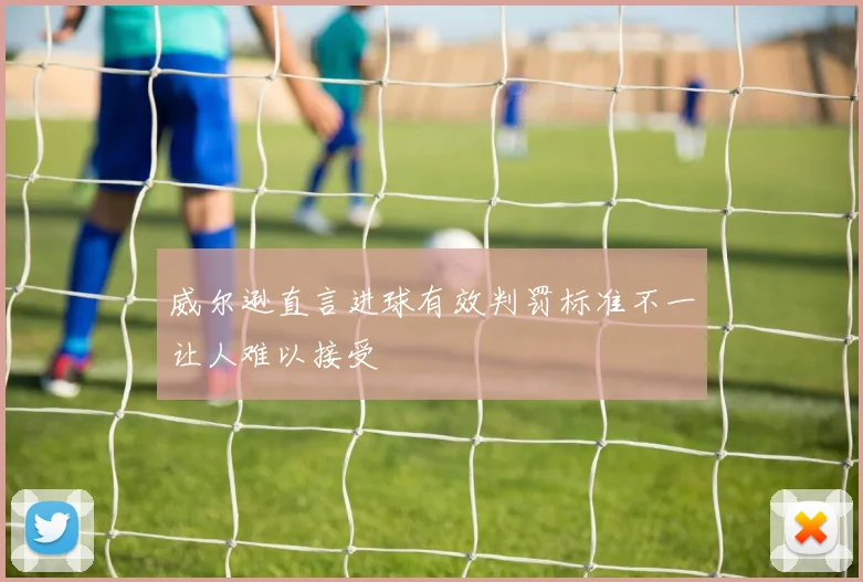 威尔逊直言进球有效判罚标准不一让人难以接受